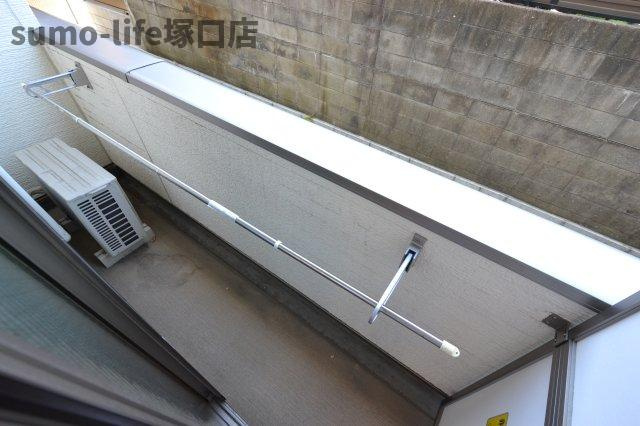 Hiro武庫之荘のバルコニー