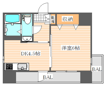 リファレンス博多の間取り|使いやすい間取りです。