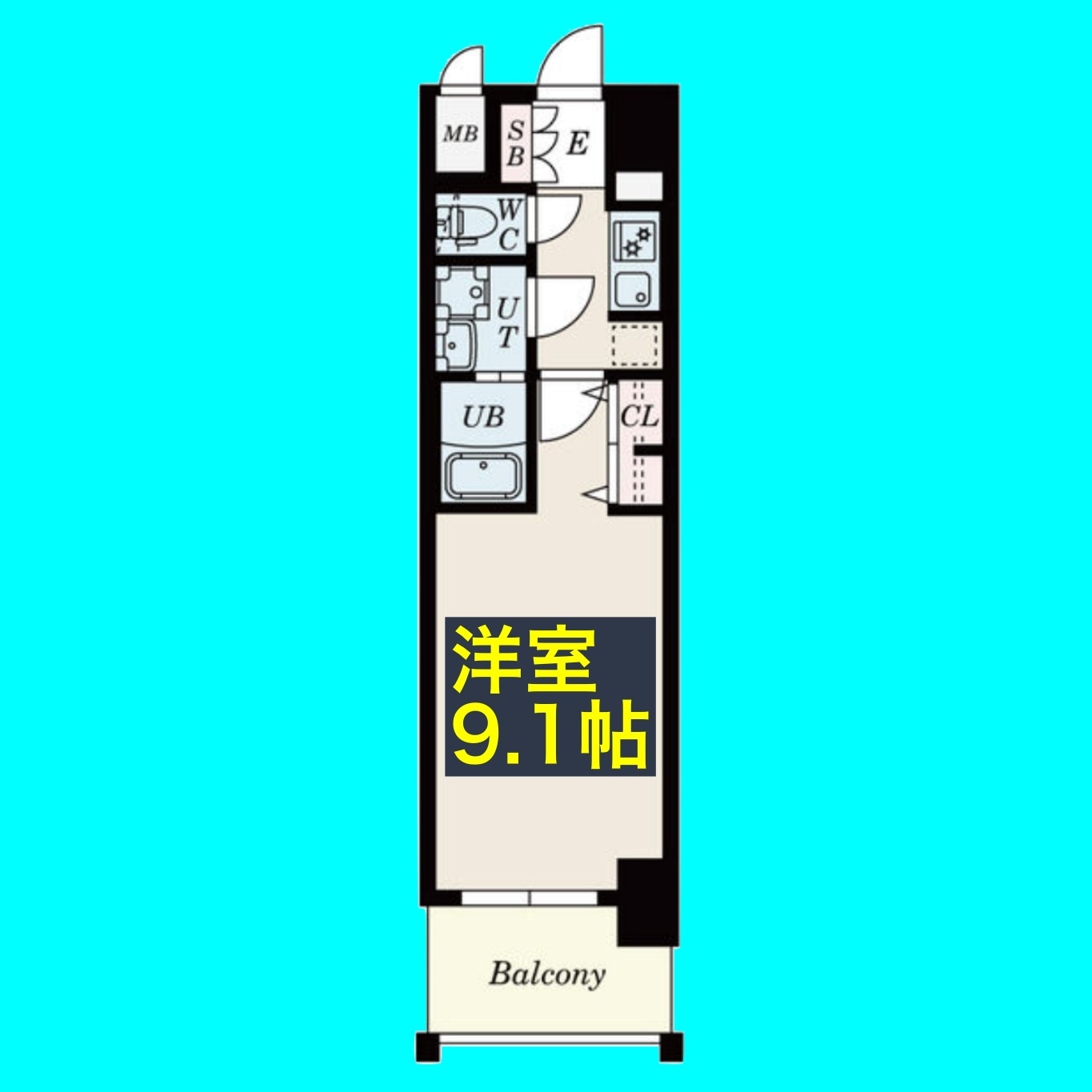S-RESIDENCE鶴舞Ⅱの間取り