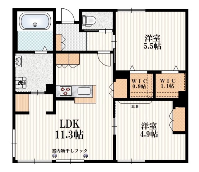 アイビーの間取り|★１フロア２世帯★