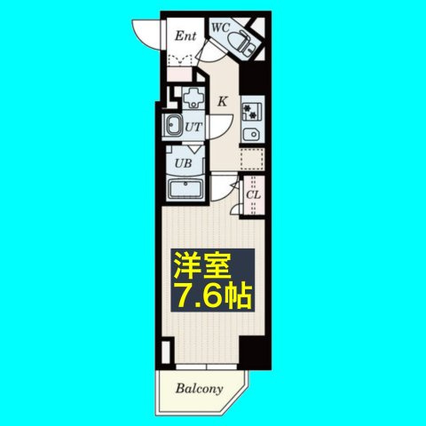S-RESIDENCE名駅の間取り