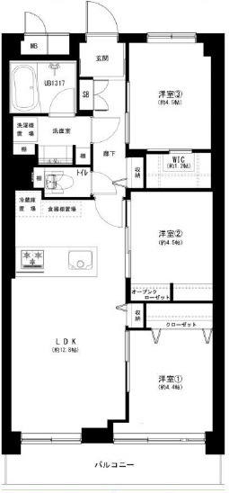 落合パークファミリアの間取り