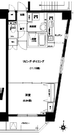 レグノ・ティーダ東京イーストの間取り