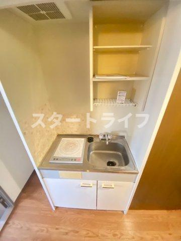 大阪市東淀川区下新庄６丁目の賃貸マンションのキッチン