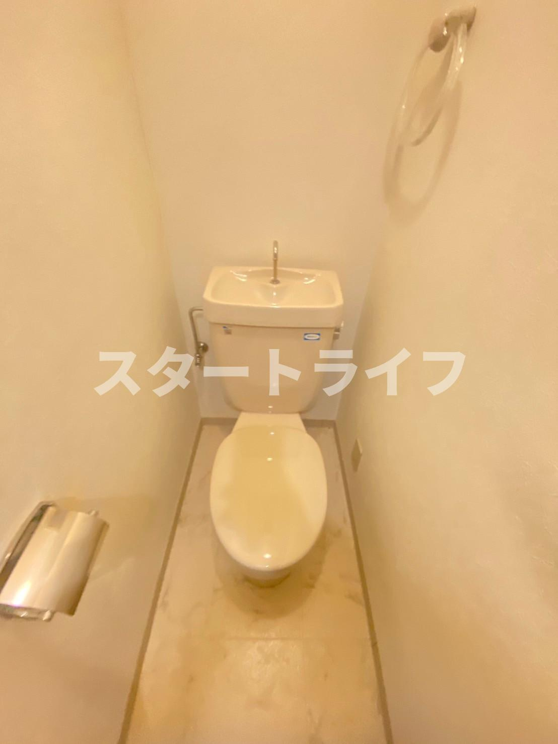 大阪市東淀川区下新庄６丁目の賃貸マンションのトイレ