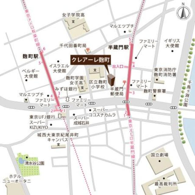 Ｃｒｅａｒｅ麹町の地図