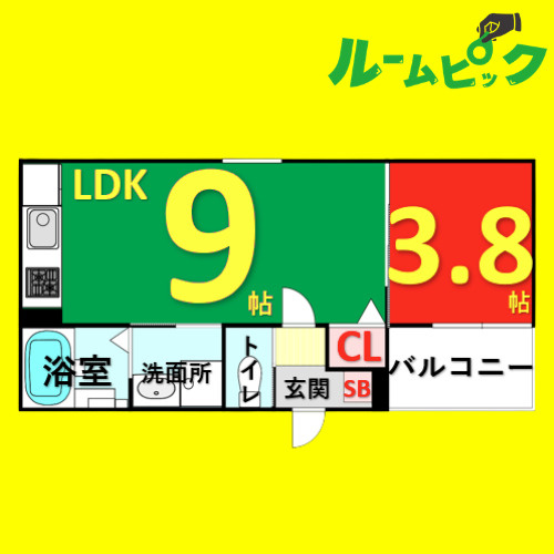 ＬｕＬｕ本陣　名古屋市賃貸　仲介手数料無料の間取り