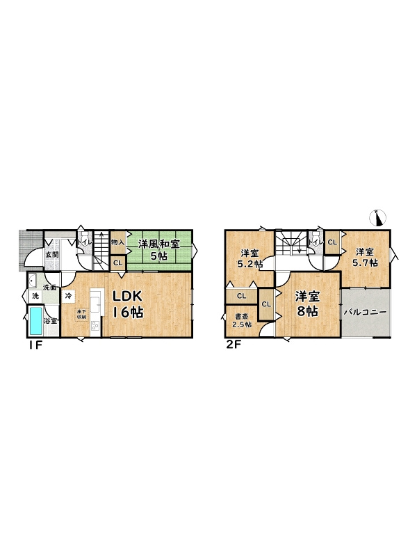 姫路市勝原区山戸第5/新築戸建の間取り