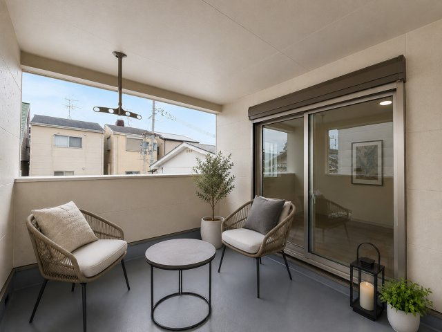 枚方市香里ケ丘12丁目のバルコニー|施工例