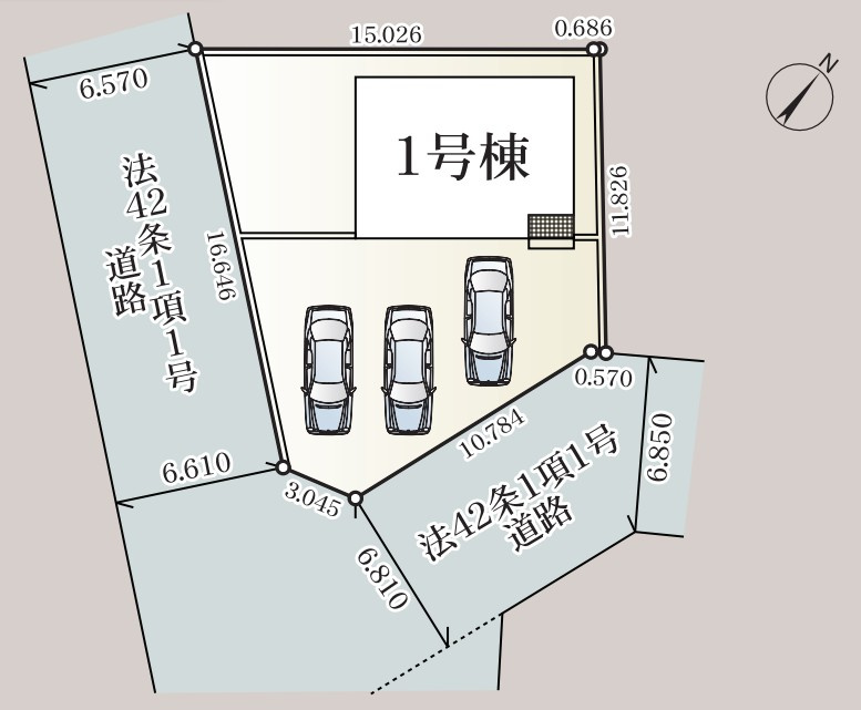 Cradle garden　嵐山町志賀第5の区画図|図面と現況が異なる場合、現況を優先とします。
