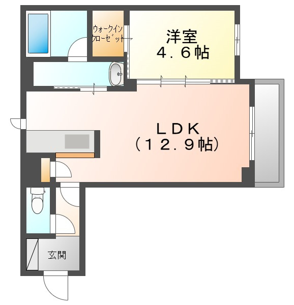 ユーグレイス東島田の間取り