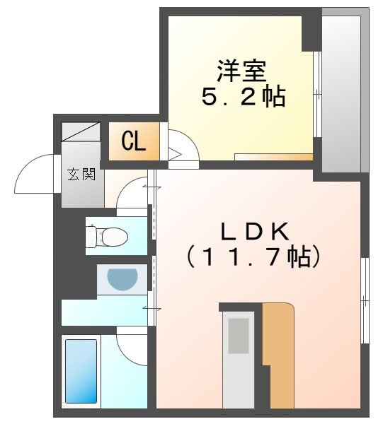 ユーグレイス東島田の間取り