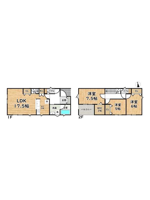 姫路市勝原区山戸第5/新築戸建の間取り