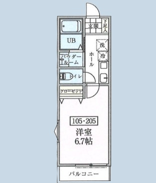 Esta大塚の間取り