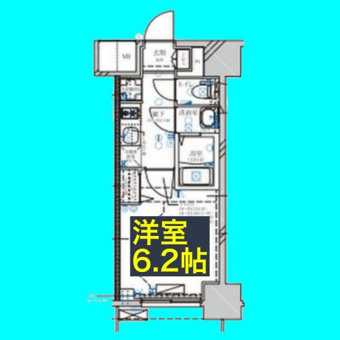 ディアレイシャス名古屋大須通の間取り