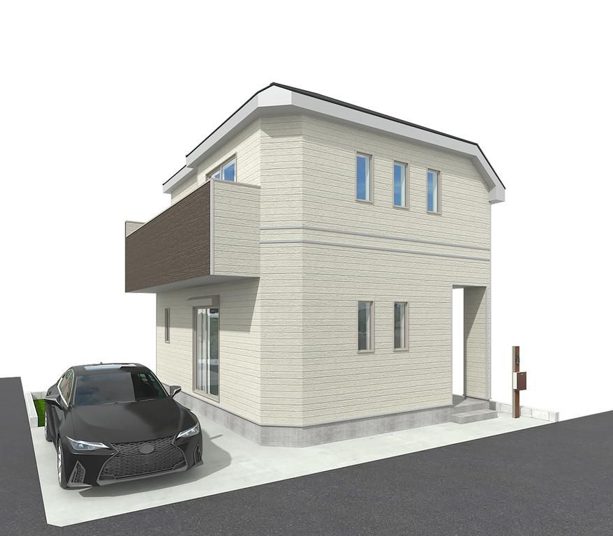 川越市藤木町　新築戸建　ハートフルタウンの外観パース