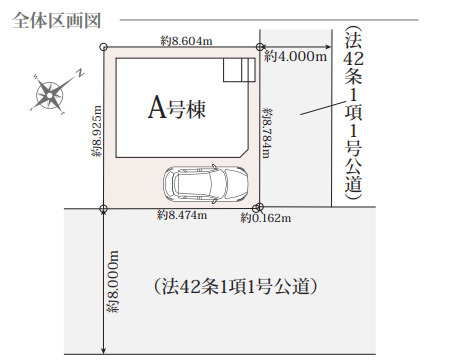 川越市藤木町　新築戸建　ハートフルタウンの区画図