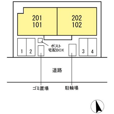 Piko広駅前の区画図