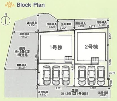 【区画図】 | 海老名市社家第19 新築戸建 全2棟