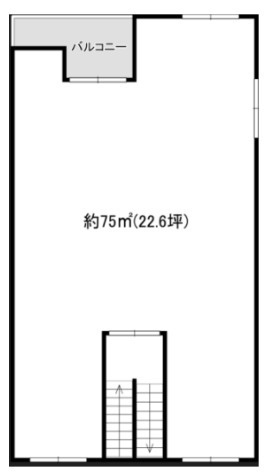 大阪市淀川区宮原５丁目の店舗一部の間取り