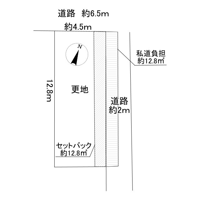 泉佐野市旭町土地の区画図