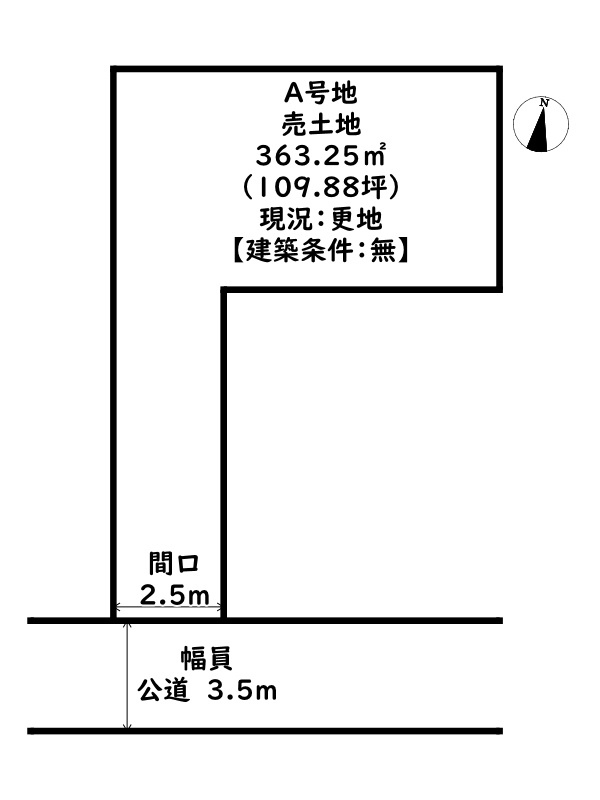 姫路市船津町/売土地の土地図