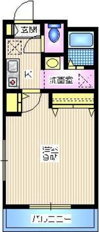 コーポイチエの間取り|最上階角部屋２面採光　南向き日当たり良好