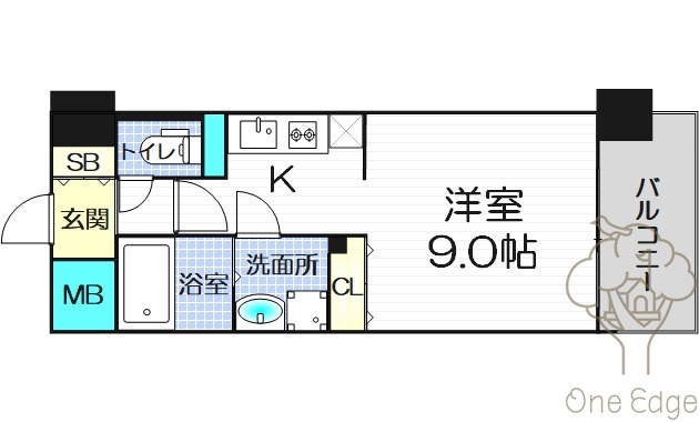 エス・キュート梅田中崎町の間取り