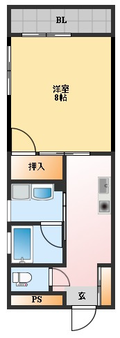 ラ・メゾン・ドゥ大浦の間取り