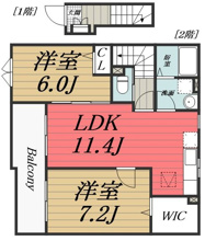 【間取り】 | クレメント・輝　Ⅱ