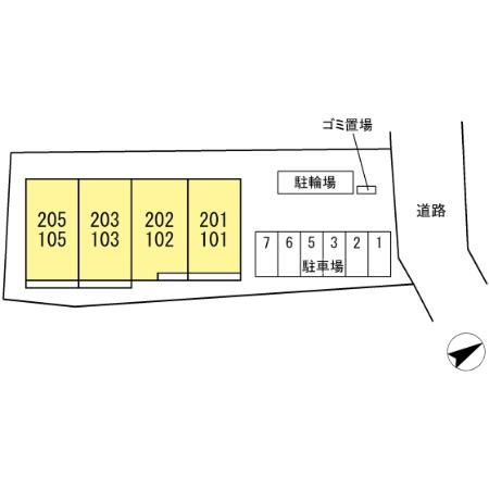 サリジエ若宮の区画図