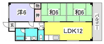 広島県広島市佐伯区　1棟マンション+店舗付き住宅の間取り