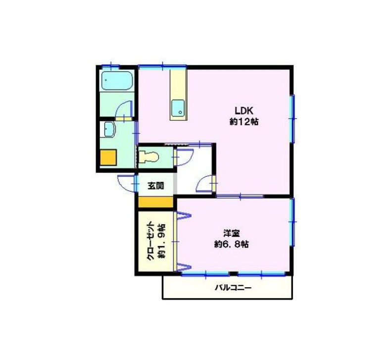 T2ハイツの間取り