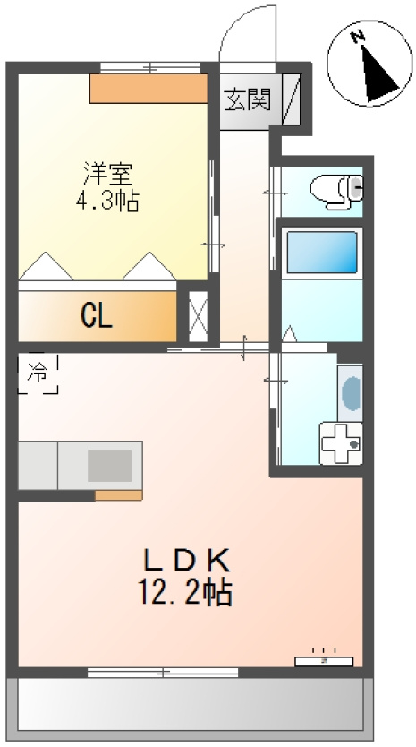 サンドエル所沢2の間取り