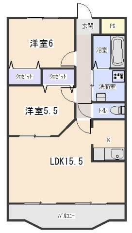 Mエスポワールの間取り