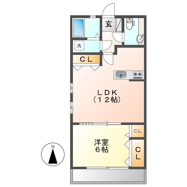 フィオーレＢの間取り