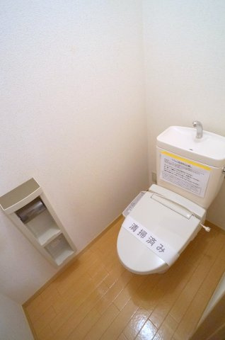 パティオ北柏台Ｂのトイレ|シンプルで使いやすいトイレです