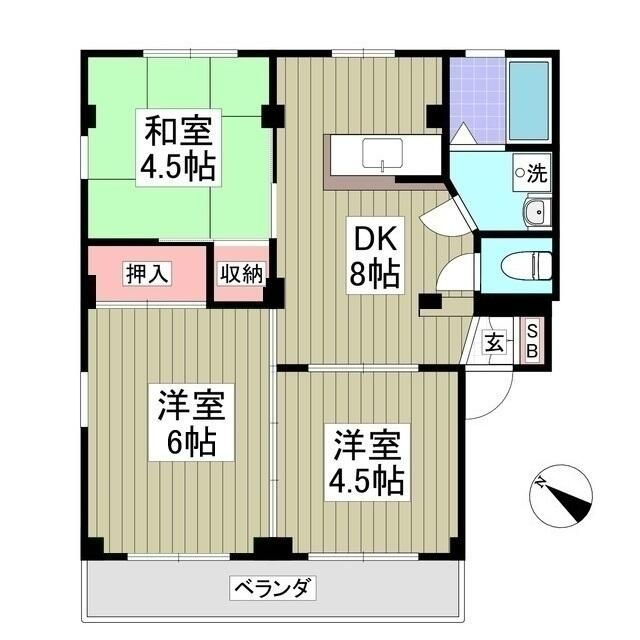 クオリティ所沢の間取り