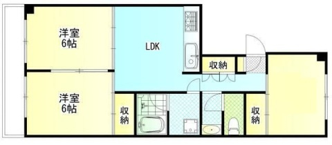 フォンテーヌ中野の間取り|間取りです。