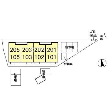 ロイヤルヒルズMの区画図
