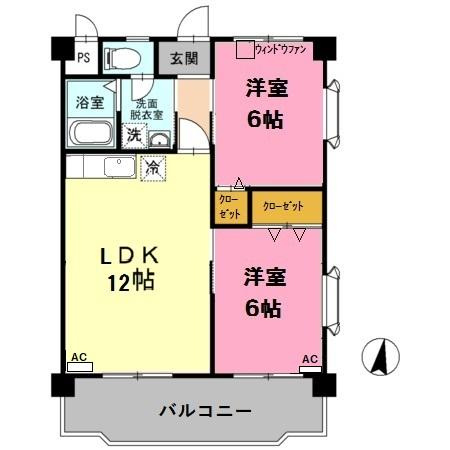【間取り】 | ヴィンテージ本多Ⅲ