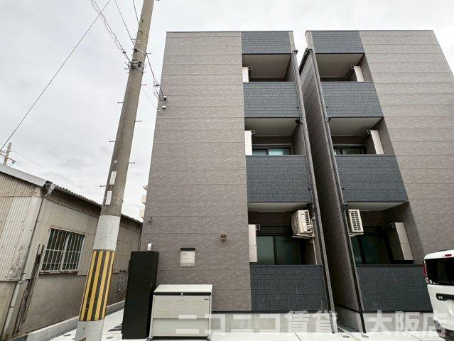大阪市平野区加美北１丁目のアパートの外観