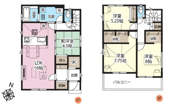 【間取り】 | GRAFARE鴻巣市天神 2期　新築住宅 | ≪4号棟≫
