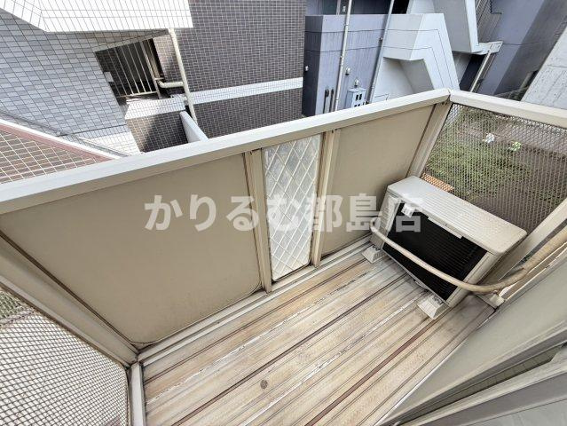 フジ京橋ハイツのバルコニー
