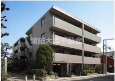 ルーブル池上六番館の外観|2010年2月築　RC鉄筋コンクリート造地上4階建て1R.1K～2DK総戸数34戸の人気分譲賃貸マンション　東急池上線池上駅最寄りの東京都大田区池上4丁目　池上通りから少し入った静かな住環境がポイント