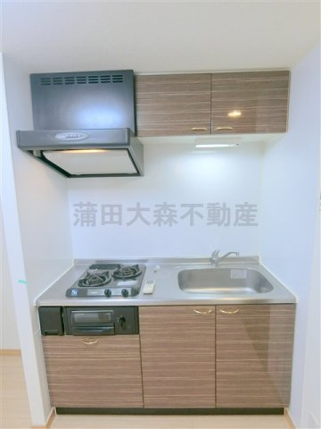 ルーブル池上六番館のキッチン|2口ガスグリル付システムキッチン