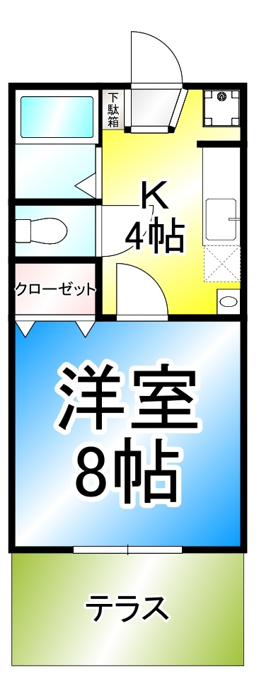 グランドール南沖Bの間取り