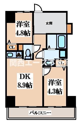 【間取り】 | ハイラインⅤ
