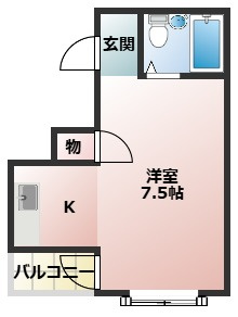 パーソナル18番館の間取り