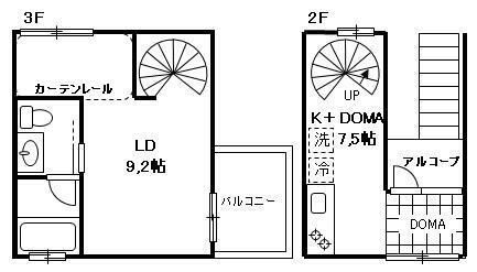 コンフォータブル中原の間取り|間取りです。